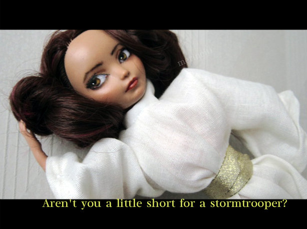 princess leia star wars custom fashion doll
